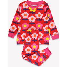 Toby Tiger Organic Pink Flower Print Pyjamas - 7-8y