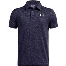 Polotrøjer Børnetøj på tilbud Under Armour Playoff Printed Boys' Polo - Midnight Navy/Halo Gray