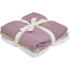 Pippi Barn- & Babytillbehör Pippi Muslinfiltar 3-pack 65 x 65 cm Quail