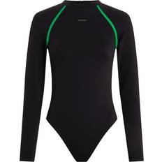 Calvin Klein Women Swimsuits Calvin Klein One-Piece Rashguard - Black