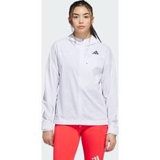 Hvid Overtøj adidas Adizero Løbejakke - White