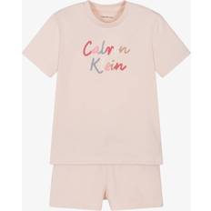 M Övriga sets Calvin Klein Newborn T-shirt and Shorts Set - Pink
