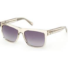Guess 57Z Men's Sunglasses - Transparent Shiny Beige/Light Brown