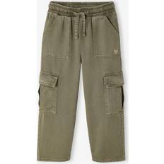 Easy-to-Slip-On Cargo Trousers - Khaki
