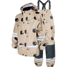 Lindberg Regnställ Barnkläder Lindberg Vattholma Rain Set - Potato/Black