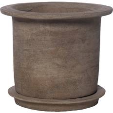 Ernst Terracotta Pot With Saucer Ø24 cm