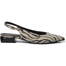 Pavement Højhælede sko Pavement Kala Slingback Zebra Satin
