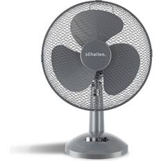 Schallen grey 12" 3 speed electric oscillating worktop desk table air cool fan