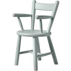 FDB Møbler P9 Children's Chair Beech Blue Grey
