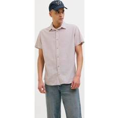 Lila Skjortor Jack & Jones Skjorta JjeSummer Shirt SS SN Grå