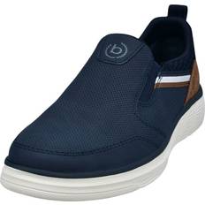 Homme Mocassins Bugatti Slip On ASE - Bleu Foncé/Marron