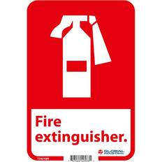 Fire Safety Global Industrial B2332421 Rigid Plastic Fire Extinguisher Sign 10 x 7 in