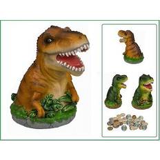 Green Piggy Banks Kid's Room Look Dino Spardose Dinosaurier Tyrannosaurus 13 x 15 cm
