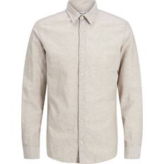 Skjorter Børnetøj på tilbud Jack & Jones Jjebreeze Linen Blend Shirt Grå