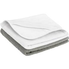 Borganäs Skötbäddöverdrag Basic 2-pack Grå/Vit