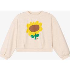 Brown Sweatshirts Children's Clothing Bobo Choses Girls Sunflower Cotton Sweatshirt - Beige