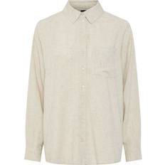 Pieces Skjorter Pieces Pcpia Skjorte Bluse - Lysebeige