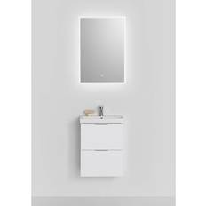Spegel hafa store square led Hafa Tvättställsskåp Neat Lådor Vit 420 Komplett Med Spegel Store Square