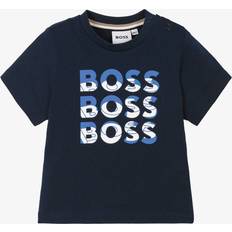 BOSS Baby Boys Cotton T-Shirt - Navy Blue