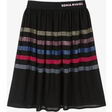 Sonia Rykiel Sonia Rykiel Paris Girls Black Crêpe & Rhinestone Skirt - Black