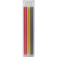 Röda Blyertspennor Luna Djuphålspenna 28 x 125 mm 6 st Grafit Röd Gul