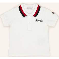 Moncler Polo En Coton À Logo Brodé - Enfant