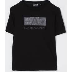 Børnetøj EA7 Emporio Armani Boys Train Visability Short Sleeve T-Shirt - Black