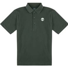 Brown Polo Shirts Children's Clothing Timberland Boys Organic Cotton Piqué Polo Shirt - Green