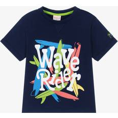 Knit T-Shirt - Marinblå