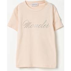 Pink Tops Moncler Kids Cotton T-Shirt - Blush Pink
