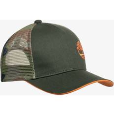 Orange Accessories Timberland Boys Camouflage Cotton & Mesh Cap - Green