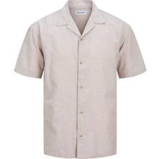 Grey Shirts Jack & Jones Relaxed Fit Shirt Beige