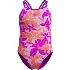 Purple Swimwear Speedo Kids' Printed Thinstrap Swimsuit - Pink/Purple