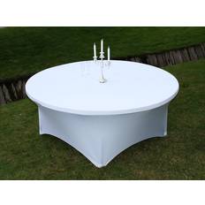 Dancover Bordsöverdrag Med Stretch Ø183x74cm Vit Bordsduk Vit