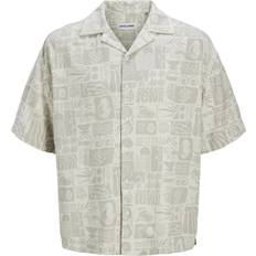 Grey Shirts Jack & Jones Wide Fit Shirt