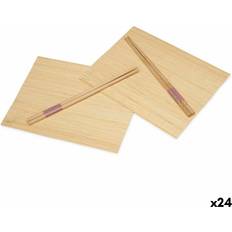 Kinvara Sushi Sæt Bambus Træ 24 x 18 cm Serveringsfad