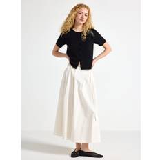 Lindex Midi Kjol Med Veck