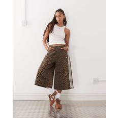 Multicoloured Trousers & Shorts adidas Denim Bermuda Shorts - Leopard Print