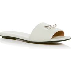 サンダル・ミュール alexander mcqueen Silver leather slippers Alexander Mcqueen Leather Slippers In Silver - 48% Off