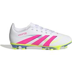 Blue - Boys Football Shoes adidas Predator Club FG Junior Football Boots - White