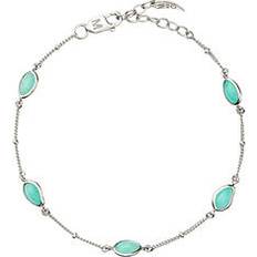 Missoma Silver Bracelets Missoma Magma Gemstone Charm Bracelet - Silver