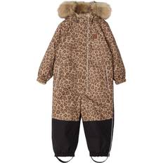 Kuling Overaller Barnkläder Kuling Chamonix Leopardmönstrad Vinteroverall - Walnut