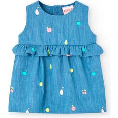 Barnkläder Boboli Denim Dress Printed - Blå