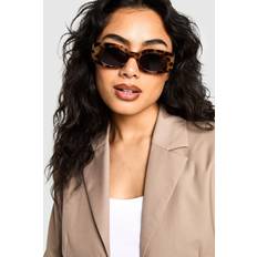 Sunglasses boohoo Womens Tortoiseshell Square Sunglasses - Brown