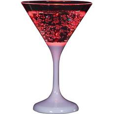 Röda Cocktailglas Unison Med Led 16cm Röd Cocktailglas