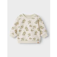 Babyer Sweatshirts Børnetøj Name It Loose Fit Sweatshirt - Brun/Grøn/Hvid