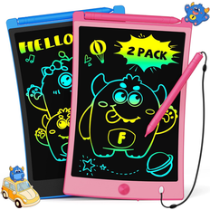 Graphics Tablets TEKFUN 2 Pack LCD Writing Tablet 8.5 Inch Pink Blue