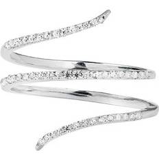 Syster P Ringar Syster P Sparkle Wrap Ring - Silver