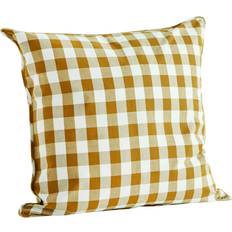 Madam Stoltz Kuddfodral 50x50 Gul/Vit Kuddöverdrag Gul (50x50cm)