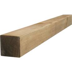 Stolpe 75x75 mm x 270 cm Brunimprægneret Høvlet